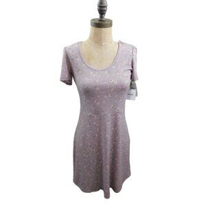 LaLa Land Size M Medium Lilac Floral STRETCH Dress NWT $39 Nordstrom